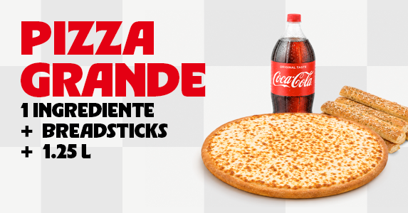 Pizza Grande 1 Ing. + Breadsticks + 1.25 L