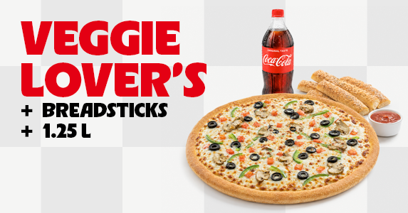 Veggie Lover's + Breadsticks + 1.25 L