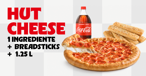 Hut Cheese 1 Ing. + Breadsticks + 1.25 L