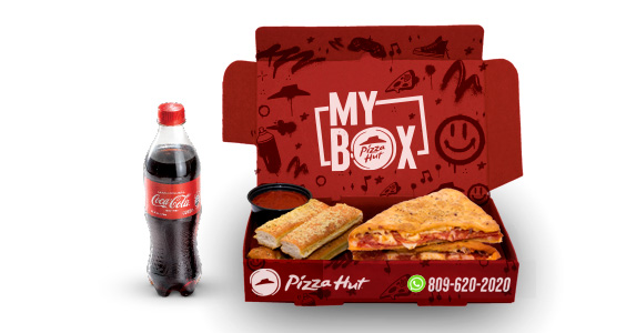 My Box Melt: Melt supremo + Breadstick + Coca Cola 16 oz.